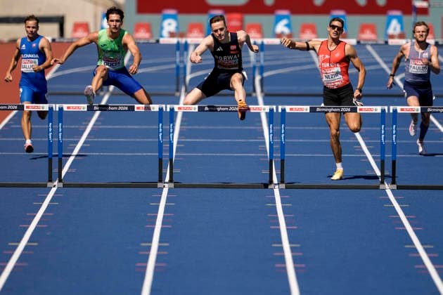 European Athletics Outdoor Championships 2026 - Day 3 Birmingham, England 20260812. Karsten Warholm before the semi-final of the 400 meters hurdles at the European Athletics Championships 2026 at Alexander Stadium in Birmingham on Wednesday. Photo: Beate Oma Dahle NTB Birmingham England EDITORIAL USE ONLY. RESTRICTED USE FOR BETTING COMPANIES Ref:_SPOg_NIr2CIDyY.jpg *** 2026 European Athletics Outdoor Championships, Day 3, Birmingham, England, August 12, 2026 Karsten Warholm before the semifinal of the 400-meter hurdles at the 2026 European Athletics Championships at Alexander Stadium in Birmingham on Wednesday. Photo: Beate Oma Dahle, NTB, Birmingham, England. EDITORIAL USE ONLY. RESTRICTED USE FOR BETTING COMPANIES.  Copyright: xBeatexOmaxDahlex xNTBx