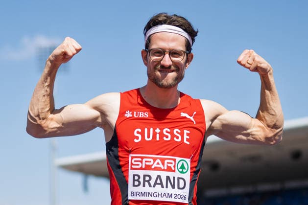 BIRMINGHAM, UNITED KINGDOM - AUGUST 12:Dany Brand of Switzerland competes in the Men s 400m Hurdles during the European Athletics Championships at Alexander Stadium on August 12, 2026 in Birmingham, United Kingdom. England United Kingdom Copyright: xBEAUTIFULxSPORTS TobiasxLacknerx