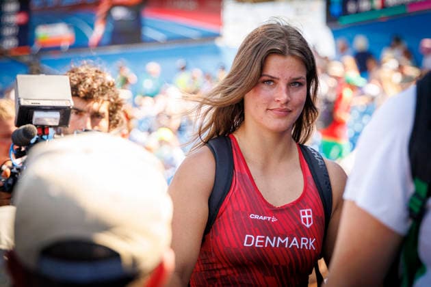 BIRMINGHAM, GREAT BRITAIN - AUGUST 12, 2026: Anne Juul Jensen (DEN Denmark) after the discus throw qualifiers of the European Athletics Championships at Alexander Stadium on August 12, 2026 in Birmingham, Great Britain. Great Britain Copyright: xAxelxKohringx