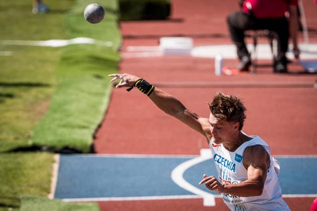 European Athletics Championships in Birmingham, United Kingdom, August 12, 2026, the decathlon shot put. Vilem Strasky of Czech Republic. (CTKxPhoto JaroslavxSvoboda) CTKPhotoP2026081204622  CTKPhotoP2026081204622