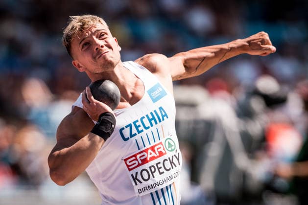 European Athletics Championships in Birmingham, United Kingdom, August 12, 2026, the decathlon shot put. Ondrej Kopecky of Czech Republic. (CTKxPhoto JaroslavxSvoboda) CTKPhotoP2026081204623  CTKPhotoP2026081204623