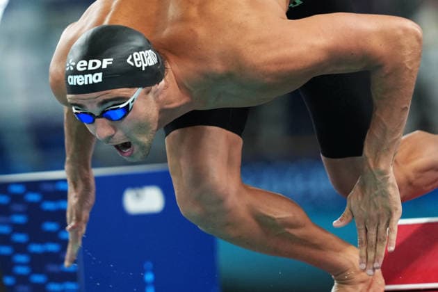 Thomas Ceccon from Italy at the Swimming European Aquatics Championships Paris 2026, Paris, August 12, 2026 .  Copyright: xGianxMattiaxD Alberto LaPressex