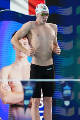 Nathan Muratori from France at the Swimming European Aquatics Championships Paris 2026, Paris, August 12, 2026 .  Copyright: xGianxMattiaxD Alberto LaPressex