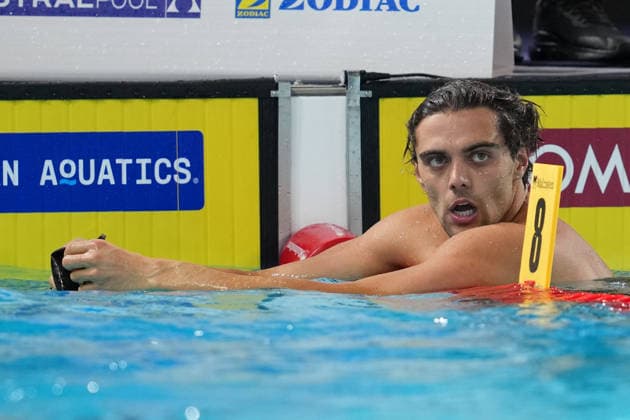 Thomas Ceccon from Italy at the Swimming European Aquatics Championships Paris 2026, Paris, August 12, 2026 .  Copyright: xGianxMattiaxD Alberto LaPressex