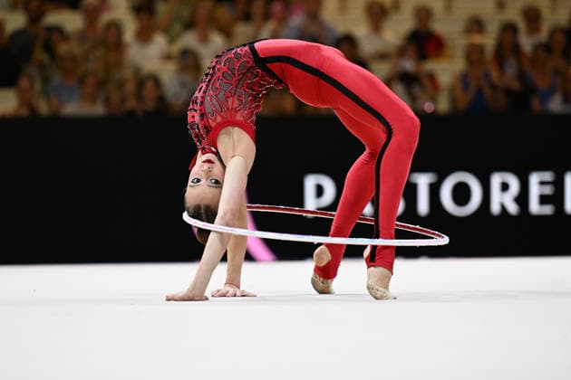 IPA87418029 - ONOFRIICHUK Taisiia (UKR) performed during the 42nd Rhythmic gymnastics, Rhythmische Sportgymnastik, RSG World Championships in Frankfurt am Main, Germany, on August 12, 2026  Copyright: xFilippoxTomasi IPAxSportx xx 87418029