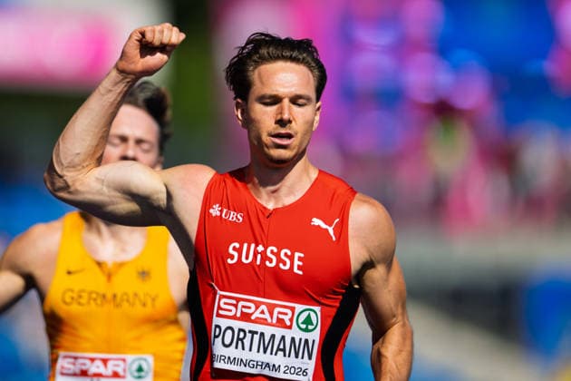BIRMINGHAM, UNITED KINGDOM - AUGUST 12: Nino Portmann of Switzerland competes in the Men s Decathlon during the European Athletics Championships at Alexander Stadium on August 12, 2026 in Birmingham, United Kingdom. England United Kingdom Copyright: xBEAUTIFULxSPORTS TobiasxLacknerx