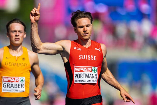 BIRMINGHAM, UNITED KINGDOM - AUGUST 12: Nino Portmann of Switzerland competes in the Men s Decathlon during the European Athletics Championships at Alexander Stadium on August 12, 2026 in Birmingham, United Kingdom. England United Kingdom Copyright: xBEAUTIFULxSPORTS TobiasxLacknerx