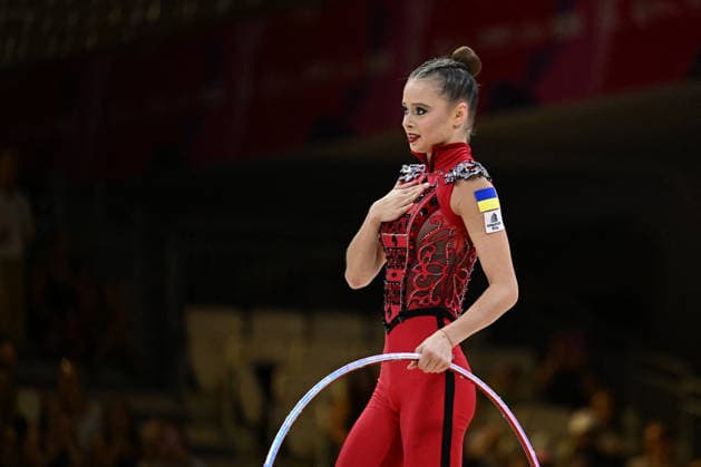 OTHER - Gymnastics - 42nd Rhythmic gymnastics, Rhythmische Sportgymnastik, RSG World Championships Photo by IPA ABACAPRESS.COM87418028 - ONOFRIICHUK Taisiia (UKR) performed during the 42nd Rhythmic Gymnastics World Championships in Frankfurt am Main, Germany, on August 12, 2026 Frankfurt am Main Germany  Copyright: xIPAxSport ABACAx