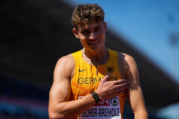 BIRMINGHAM, UNITED KINGDOM - AUGUST 12: Owe Fischer-Breiholz of Germany competes in the Men s 400m Hurdles during the European Athletics Championships at Alexander Stadium on August 12, 2026 in Birmingham, United Kingdom. England United Kingdom Copyright: xBEAUTIFULxSPORTS TobiasxLacknerx