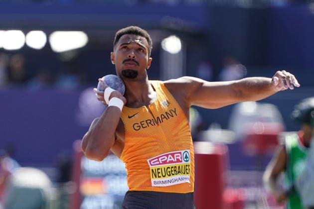 Birmingham , Leichtathletik, Athletics, Track and Field, EAA, Leichtathletik EM Birmingham 2026 European Championships birmingham 2026 , 10.08-17.08.2026, Alexander Stadium Birmingham, Grossbritannien , Decathlon, Zehnkampf, kugelstossen, Leo Neugebauer Deutschland, Germany GER Copyright Gladys Chai von der Laage *** Birmingham, Track and Field, Athletics, EAA, 2026 European Athletics Championships in Birmingham, August 10–17, 2026, Alexander Stadium, Birmingham, United Kingdom, Decathlon, Shot Put, Leo Neugebauer, Germany (GER), Copyright Gladys Chai von der Laage