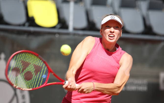 Tennisturnier Ladies & Gents Cup am Hamburger Rothenbaum: Marie Vogt (Deutschland). *** Ladies Gents Cup Tennis Tournament at Rothenbaum in Hamburg, Marie Vogt, Germany