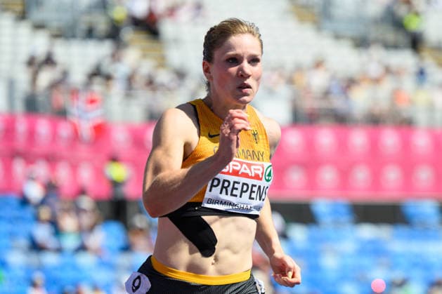 BIRMINGHAM, GREAT BRITAIN - August 12: Talea Prepens (Germany) during the 200 metres round one heat race during the European Athletics Championships 2026 at Alexander Stadium in Birmingham, Great Britain (Photo by Sven Beyrich Sports Press Photo)  Copyright: xSvenxBeyrich SportsxPressxPhotox Sportspressphoto_SPR204537