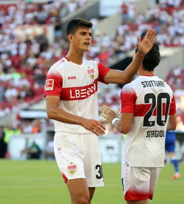 08.08.26 VfB Stuttgart - FC Everton Deutschland, Stuttgart, 08.08.2026, Fussball, Bundesliga, Saison 2026 2027, Testspiel, VfB Stuttgart - FC Everton: Chema Andres (VfB Stuttgart).