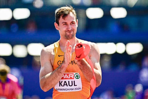 Niklas KAUL (Germany, USC Mainz, DECATHLON Men) GBR, European Athletics Championships, Athletics, 12.08.2026, GBR, European Athletics Championships, Athletics, 12.08.2026, Birmingham *** Niklas KAUL Germany, USC Mainz, DECATHLON Men GBR, European Athletics Championships, Track and Field, August 12, 2026, GBR, European Athletics Championships, Track and Field, August 12, 2026, Birmingham Copyright: xEibnerxPressefoto JanxPapenfussx EP_JPS