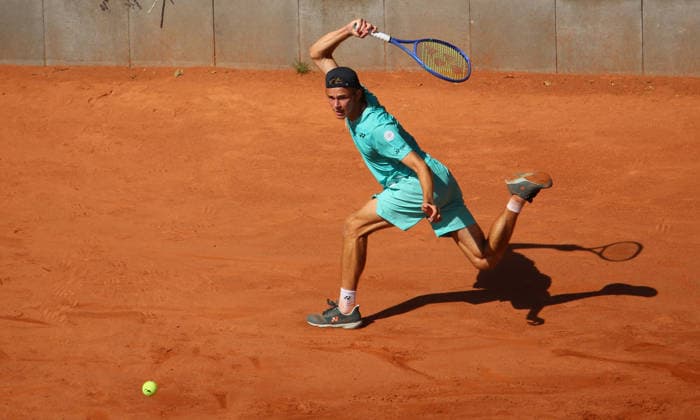 Tennisturnier Ladies & Gents Cup am Hamburger Rothenbaum: Niels McDonald (Deutschland). *** Ladies Gents Cup Tennis Tournament at Rothenbaum in Hamburg, Niels McDonald, Germany