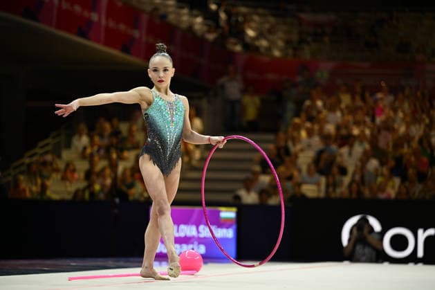 IPA87419317 - NIKOLOVA Stiliana (BUL) at the 42nd Rhythmic gymnastics, Rhythmische Sportgymnastik, RSG World Championships in Frankfurt am Main, Germany, on August 12, 2026  Copyright: xFilippoxTomasi IPAxSportx xx 87419317