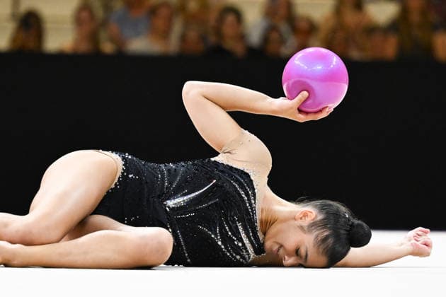 IPA87419327 - Sofia RAFFAELI (ITA) performing her ball routine during the 42nd Rhythmic gymnastics, Rhythmische Sportgymnastik, RSG World Championships in Frankfurt am Main, Germany, on August 12, 2026  Copyright: xFilippoxTomasi IPAxSportx xx 87419327
