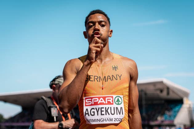 Emil Agyekum (SCC Berlin, 400m Huerden Maenner), GBR, Leichtathletik, Athletics, European Athletics Championships 2026, Leichtathletik Europameisterschaft 2026, Birmingham 2026, 09.08.2026, GBR, Leichtathletik, Athletics, European Athletics Championships 2026, Leichtathletik Europameisterschaft 2026, Birmingham 2026, 09.08.2026 Birmingham *** Emil Agyekum, SCC Berlin, Men s 400m Hurdles, GBR, Track and Field, Athletics, 2026 European Athletics Championships, 2026 European Track and Field Championships, Birmingham 2026, August 9, 2026, GBR, Track and Field, Athletics, 2026 European Athletics Championships, 2026 European Track and Field Championships, Birmingham 2026, August 9, 2026, Birmingham Copyright: xStefanxMayerx EP_SMR