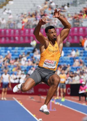 Birmingham , Leichtathletik, Athletics, Track and Field, EAA, Leichtathletik EM Birmingham 2026 European Championships birmingham 2026 , 10.08-17.08.2026, Alexander Stadium Birmingham, Grossbritannien , Decathlon, Zehnkampf, WEitsprung , Leo Neugebauer Deutschland, Germany GER Copyright Gladys Chai von der Laage *** Birmingham, Track and Field, Athletics, EAA, 2026 European Athletics Championships in Birmingham, August 10–17, 2026, Alexander Stadium, Birmingham, United Kingdom, Decathlon, Long Jump, Leo Neugebauer, Germany (GER) Copyright Gladys Chai von der Laage