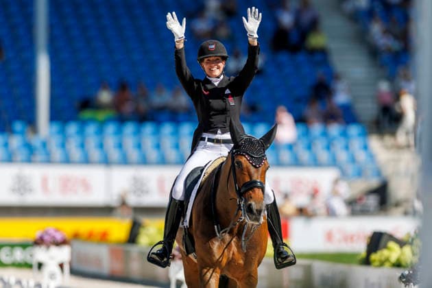 AACHEN - FEI World Championships 2026, AACHEN - FEI World Championships 2026 LAUDRUP-DUFOUR Cathrine (DEN), Mount St John Freestyle FEI Dressage World Championship, WM, Weltmeisterschaft Grand Prix de Dressage Team Finale & Einzelqualifikation Lambertz-Preis Aachen, Reitstadion Soers 12. August 2026 - *** 2026 FEI World Championships in Aachen, Aachen FEI World Championships 2026, Cathrine Laudrup Dufour (DEN), Mount St. John, Freestyle, FEI Dressage World Championship, Grand Prix de Dressage, Team Final, Individual Qualification, Lambertz Prize Aachen, Soers Equestrian Stadium, August 12, 2026