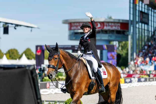 AACHEN - FEI World Championships 2026, AACHEN - FEI World Championships 2026 LAUDRUP-DUFOUR Cathrine (DEN), Mount St John Freestyle FEI Dressage World Championship, WM, Weltmeisterschaft Grand Prix de Dressage Team Finale & Einzelqualifikation Lambertz-Preis Aachen, Reitstadion Soers 12. August 2026 - *** 2026 FEI World Championships in Aachen, Aachen FEI World Championships 2026, Cathrine Laudrup Dufour (DEN), Mount St. John, Freestyle, FEI Dressage World Championship, Grand Prix de Dressage, Team Final, Individual Qualification, Lambertz Prize Aachen, Soers Equestrian Stadium, August 12, 2026