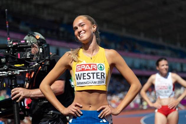 Birmingham, United Kingdom. 12 August 2026. Portrait of athlete Elna Wester (Sweden) after the Women’s 400m Round 1 Session at the 2026 European Athletics Championships at Alexander Stadium. Copyright: xDavidxSarmientox xVWPicsx 0863922342st
