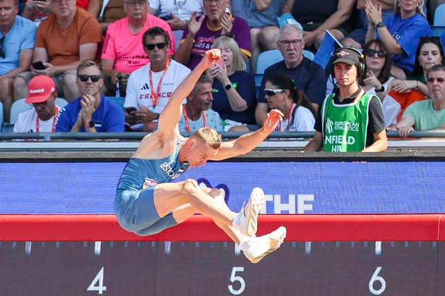 27th European Athletics Championships - Birmingham 2026: Day Three Estonia s Johannes ERM competes in the long jump event during Day Three of the 2026 European Athletics Championships at the Alexander Stadium in Perry Bar, Birmingham, England. Perry Bar Birmingham United Kingdom  Copyright: xMIxNewsx originalFilename:fletcher-european260812_npo5j.jpg
