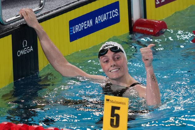 Marrit Steenbergen from Nederland at the Swimming European Aquatics Championships Paris 2026, Paris, August 12, 2026 .  Copyright: xGianxMattiaxD Alberto LaPressex