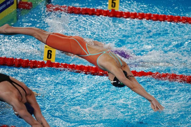 Alessandra Mao from Italy 4x100 at the Swimming European Aquatics Championships Paris 2026, Paris, August 12, 2026 .  Copyright: xGianxMattiaxD Alberto LaPressex