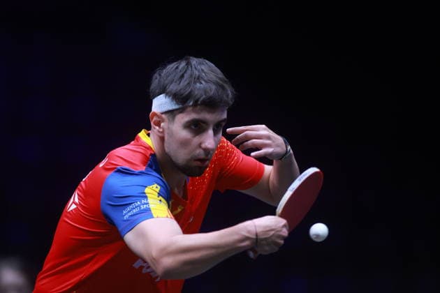 2026 WTT Europe Smash - Sweden - Main Draw - 12 August 2026 - Day 3 Eduard Ionescu of Romania competes against Felix Lebrun of France during the Men s Singles - Round of 64 at the 2026 Europe Smash at the Malmo Arena in Malmo, Sweden, on August 11, 2026. Malmo Sweden  Copyright: xRemyxGrosx originalFilename:gros-europesm260812_npqPp.jpg