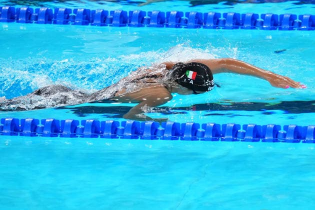 Bianca Nannucci from Italy at the Swimming European Aquatics Championships Paris 2026, Paris, August 12, 2026 .  Copyright: xGianxMattiaxD Alberto LaPressex
