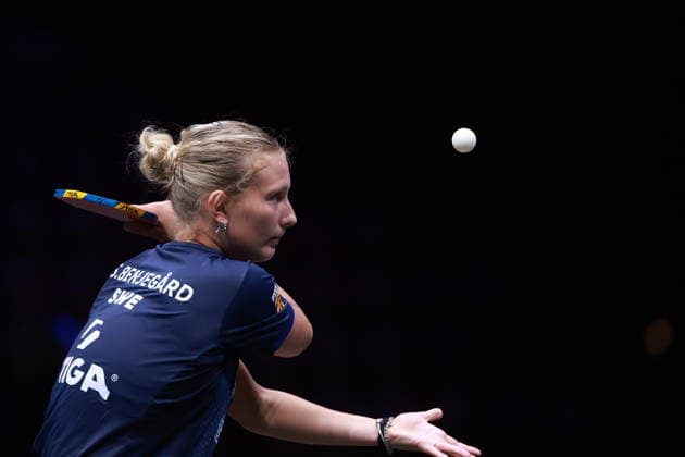 2026 WTT Europe Smash - Sweden - Main Draw - 12 August 2026 - Day 3 Siri Benjegard of Sweden competes against Wang Yidi of China during the Women s Singles - Round of 64 at the 2026 Europe Smash at the Malmo Arena in Malmo, Sweden, on August 11, 2026. Malmo Sweden  Copyright: xRemyxGrosx originalFilename:gros-europesm260812_npFeU.jpg