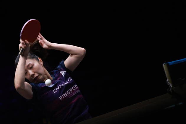 2026 WTT Europe Smash - Sweden - Main Draw - 12 August 2026 - Day 3 Lily Zhang of the United States competes against Manika Batra of India during the Women s Singles Round of 64 at the 2026 Europe Smash at the Malmo Arena in Malmo, Sweden, on August 11, 2026. Malmo Sweden  Copyright: xRemyxGrosx originalFilename:gros-europesm260812_npVO2.jpg