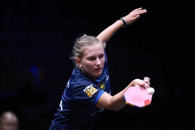 2026 WTT Europe Smash - Sweden - Main Draw - 12 August 2026 - Day 3 Siri Benjegard of Sweden competes against Wang Yidi of China during the Women s Singles - Round of 64 at the 2026 Europe Smash at the Malmo Arena in Malmo, Sweden, on August 11, 2026. Malmo Sweden  Copyright: xRemyxGrosx originalFilename:gros-europesm260812_npzib.jpg