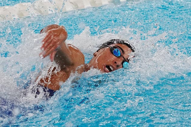 Emma Virgina Menicucci from Italy 4x100 at the Swimming European Aquatics Championships Paris 2026, Paris, August 12, 2026 .  Copyright: xGianxMattiaxD Alberto LaPressex