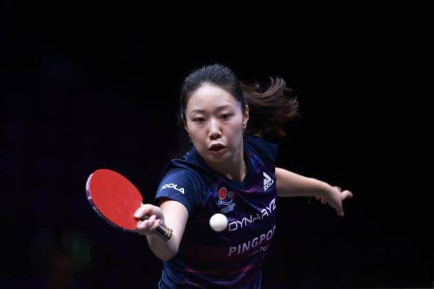 2026 WTT Europe Smash - Sweden - Main Draw - 12 August 2026 - Day 3 Lily Zhang of the United States competes against Manika Batra of India during the Women s Singles Round of 64 at the 2026 Europe Smash at the Malmo Arena in Malmo, Sweden, on August 11, 2026. Malmo Sweden  Copyright: xRemyxGrosx originalFilename:gros-europesm260812_np1iH.jpg