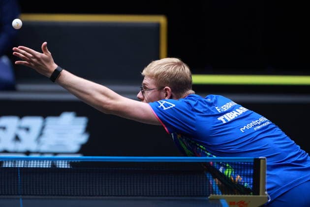 2026 WTT Europe Smash - Sweden - Main Draw - 12 August 2026 - Day 3 Felix Lebrun of France competes against Eduard Ionescu of Romania during the Men s Singles Round of 64 at the 2026 Europe Smash at the Malmo Arena in Malmo, Sweden, on August 11, 2026. Malmo Sweden  Copyright: xRemyxGrosx originalFilename:gros-europesm260812_np4C7.jpg