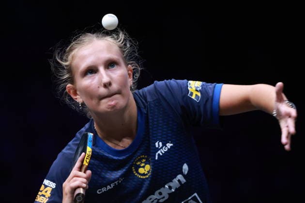 2026 WTT Europe Smash - Sweden - Main Draw - 12 August 2026 - Day 3 Siri Benjegard of Sweden competes against Wang Yidi of China during the Women s Singles - Round of 64 at the 2026 Europe Smash at the Malmo Arena in Malmo, Sweden, on August 11, 2026. Malmo Sweden  Copyright: xRemyxGrosx originalFilename:gros-europesm260812_npQT6.jpg