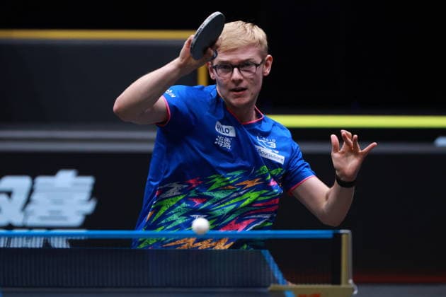 2026 WTT Europe Smash - Sweden - Main Draw - 12 August 2026 - Day 3 Felix Lebrun of France competes against Eduard Ionescu of Romania during the Men s Singles Round of 64 at the 2026 Europe Smash at the Malmo Arena in Malmo, Sweden, on August 11, 2026. Malmo Sweden  Copyright: xRemyxGrosx originalFilename:gros-europesm260812_npBSX.jpg