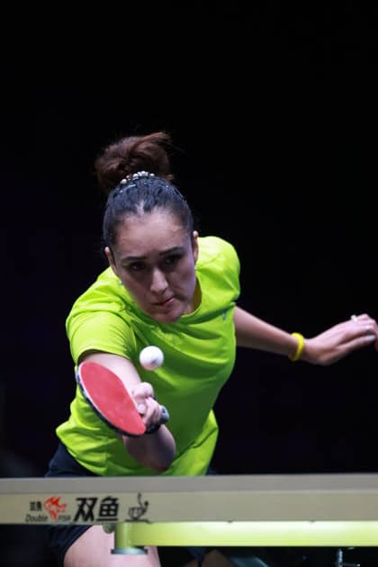 2026 WTT Europe Smash - Sweden - Main Draw - 12 August 2026 - Day 3 Manika Batra of India competes against Lily Zhang of the United States during the Women s Singles Round of 64 at the 2026 Europe Smash at the Malmo Arena in Malmo, Sweden, on August 11, 2026. Malmo Sweden  Copyright: xRemyxGrosx originalFilename:gros-europesm260812_npug0.jpg