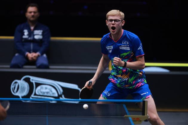 2026 WTT Europe Smash - Sweden - Main Draw - 12 August 2026 - Day 3 Felix Lebrun of France competes against Eduard Ionescu of Romania during the Men s Singles Round of 64 at the 2026 Europe Smash at the Malmo Arena in Malmo, Sweden, on August 11, 2026. Malmo Sweden  Copyright: xRemyxGrosx originalFilename:gros-europesm260812_npdKv.jpg