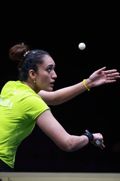 2026 WTT Europe Smash - Sweden - Main Draw - 12 August 2026 - Day 3 Manika Batra of India competes against Lily Zhang of the United States during the Women s Singles Round of 64 at the 2026 Europe Smash at the Malmo Arena in Malmo, Sweden, on August 11, 2026. Malmo Sweden  Copyright: xRemyxGrosx originalFilename:gros-europesm260812_npTvE.jpg