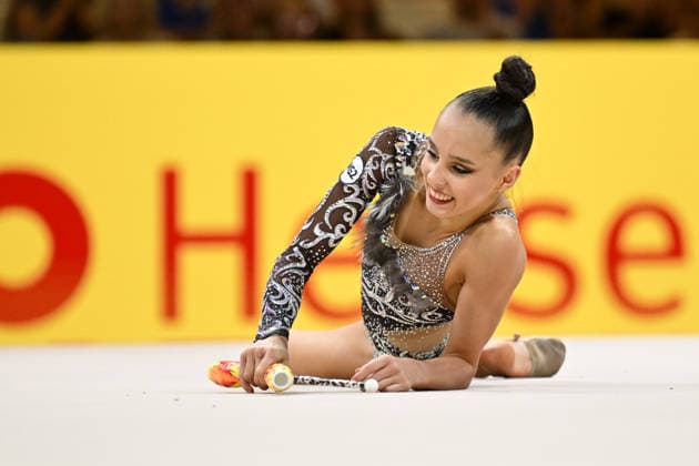 IPA87420343 - Mariia WG2 Borisova (RUS) in the cubs category at the 42nd Rhythmic gymnastics, Rhythmische Sportgymnastik, RSG World Championships, held in Frankfurt am Main, Germany, on August 12, 2026  Copyright: xFilippoxTomasi IPAxSportx xx 87420343
