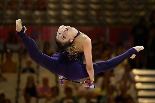IPA87420347 - WANG Zilu (CHN) and her team at the 42nd Rhythmic gymnastics, Rhythmische Sportgymnastik, RSG World Championships in Frankfurt am Main, Germany, on August 12, 2026  Copyright: xFilippoxTomasi IPAxSportx xx 87420347