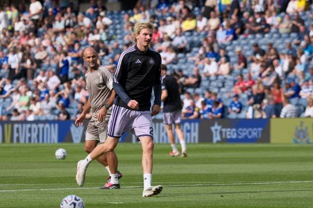 UK: Newcastle United v Everton, English Premier League Friendly at Scottish Gas Murrayfield, Edinburgh, Scotland on 12 August 2026: Pictured: Nick Woltemade (Newcastle United) Edinburgh Scottish Gas Murrayfield Scotland Copyright: xAlexxToddx