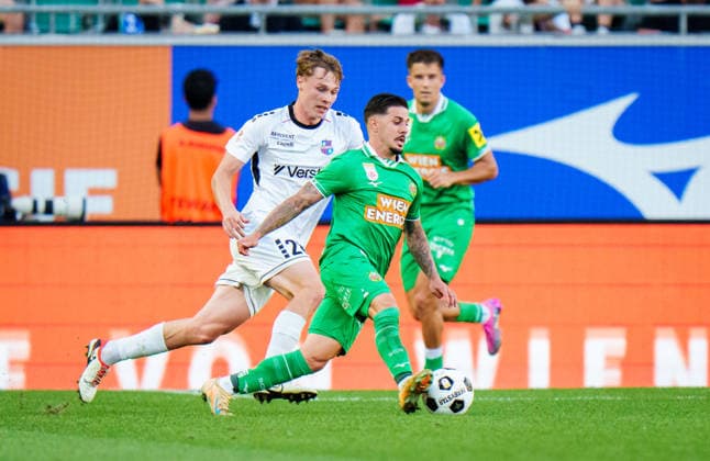 SOCCER - UEFA ECL, Rapid vs Paide VIENNA,AUSTRIA,12.AUG.26 - SOCCER - UEFA Conference League, qualification, SK Rapid Wien vs Paide Linnameeskond. Image shows Marco Tilio (Rapid).  GEPAxpictures xEdgarxEisner