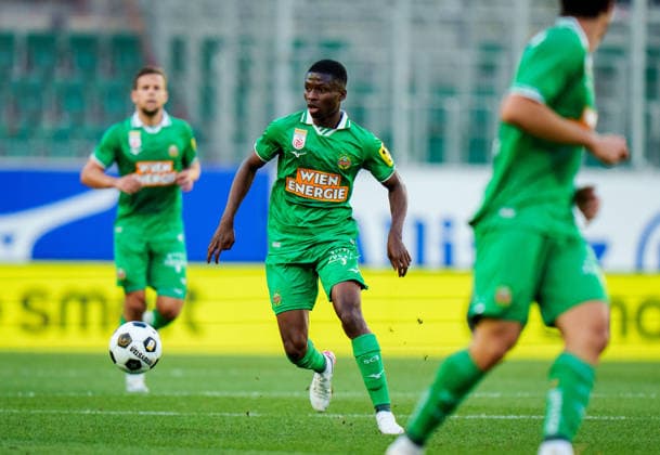 SOCCER - UEFA ECL, Rapid vs Paide VIENNA,AUSTRIA,12.AUG.26 - SOCCER - UEFA Conference League, qualification, SK Rapid Wien vs Paide Linnameeskond. Image shows Ercan Kara (Rapid).  GEPAxpictures xEdgarxEisner