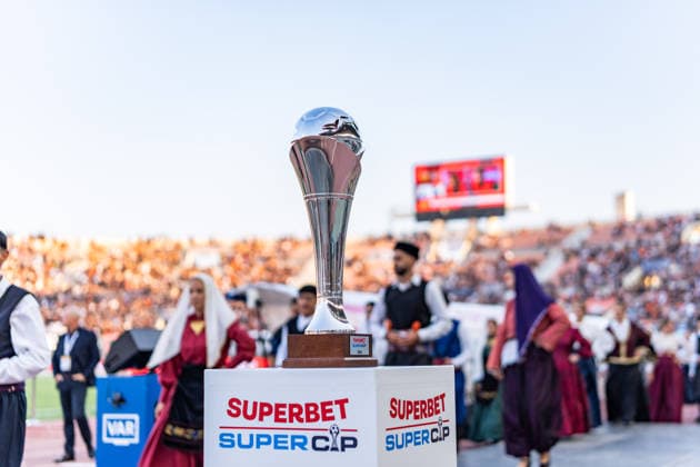 Superbet Supercup Greece, AEK Athen vs. OFI Kreta am 12.08.2026 im Pankritio Stadion in Heraklion Der griechische Supercup Pokal *** Superbet Greek Super Cup, AEK Athens vs. OFI Crete on August 12, 2026, at Pankritio Stadium in Heraklion. The Greek Super Cup Copyright: xBahhoxKarax