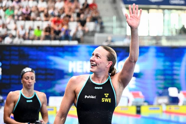 PARIS, FRANCE 20260812 Sarah Sjöström after winning the women s 50m butterfly final at the European Swimming Championships in Paris. ***The image is included in the SPORTS PACKAGE. For others PAYMENT IMAGE*** PARIS FRANCE x10430x *** PARIS, FRANCE 20260812 Sarah Sjöström after winning the women’s 50-meter butterfly final at the European Swimming Championships in Paris ***This image is included in the SPORTS PACKAGE. For other images, please contact us for pricing.*** PARIS, FRANCE x10430x  Copyright: xChristinexOlsson TTx SIM EURO 2026 PARIS