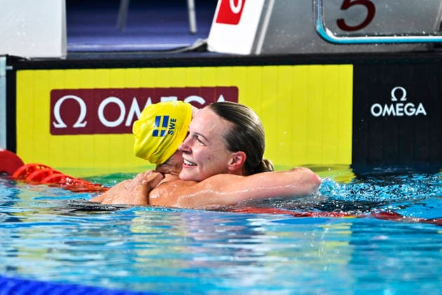 PARIS, FRANCE 20260812 Sarah Sjöström wins and Sara Junevik takes bronze in the women s 50m butterfly final during the European Swimming Championships in Paris. ***The image is included in the SPORTS PACKAGE. For others PAYMENT IMAGE*** PARIS FRANCE x10430x *** PARIS, FRANCE 20260812 Sarah Sjöström wins and Sara Junevik takes bronze in the women’s 50-meter butterfly final during the European Swimming Championships in Paris ***The image is included in the SPORTS PACKAGE. For others, PAYMENT IMAGE*** PARIS, FRANCE x10430x  Copyright: xChristinexOlsson TTx SIM EURO 2026 PARIS